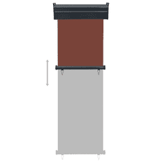 Vidaxl barna oldalsó terasznapellenző 60 x 250 cm (48405)
