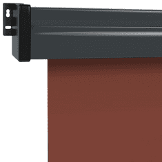 Vidaxl barna oldalsó terasznapellenző 140 x 250 cm (317855)