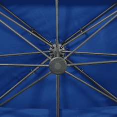 Vidaxl azúrkék dupla tetejű konzolos napernyő 400 x 300 cm (312379)