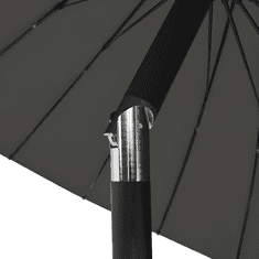 Vidaxl antracitszürke kültéri napernyő alumíniumrúddal 270 cm (47306)