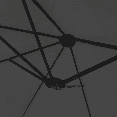 Vidaxl antracitszürke dupla tetős napernyő 449x245 cm (362947)