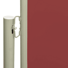 Vidaxl piros behúzható oldalsó terasznapellenző 160 x 600 cm (317961)