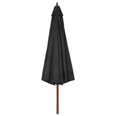 Vidaxl antracitszürke kültéri napernyő farúddal 330 cm (47214)