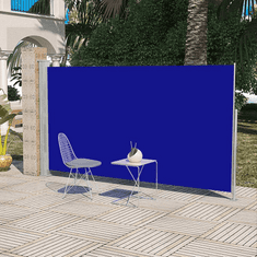 Vidaxl veranda, terasz válaszfal 160 x 300 cm kék (41045)