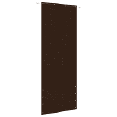 Vidaxl barna oxford-szövet erkélyparaván 80 x 240 cm (148558)