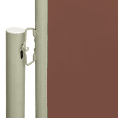 Vidaxl barna behúzható oldalsó terasznapellenző 160 x 300 cm (317885)