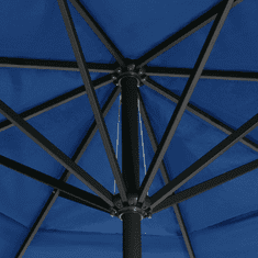 Vidaxl azúrkék kültéri napernyő alumíniumrúddal 500 cm (47369)