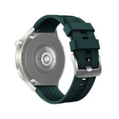 TKG Huawei Watch 4 / Watch 4 Pro okosóra szíj - zöld szilikon (22 mm)