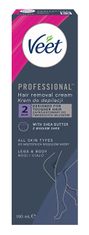Veet Szőrtelenítő krém minden bőrtípusra Proffesional (Hair Removal Cream) (Mennyiség 100 ml)