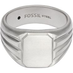 Fossil Masszív férfi acél gyűrű JF04467040 (Kerület 60 mm)