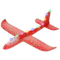 Nobo Kids Samolot Styropianowy Szybowiec 10xLED - Czerwony