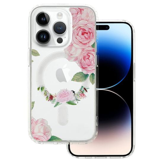 MG Flower MagSafe tok iPhone 11, pink flower