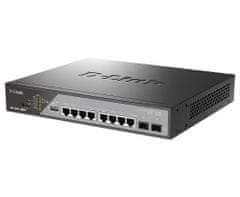 D-Link DSS-200G-10MPP/E 10 portos Gigabit Ethernet PoE++ felügyeleti kapcsoló