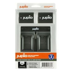 Jupio 2x akkumulátorok NP-FW50 - 1030 mAh + kettős töltő