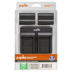 Jupio 2x akkumulátorok NP-W235 - 2300 mAh készlet kettős töltővel Fuji fényképezőgépekhez