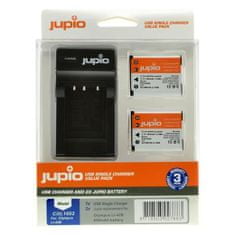 Jupio 2x Li-40B (Li-42B/NP45/D-Li63/EN-EL10 ) 650 mAh készlet + USB töltő