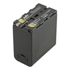Jupio Akkumulátor *ProLine* NP-F970 LCD (Micro USB + C típusú bemenet / USB 5V 2.1A kimenet) 10050mAh