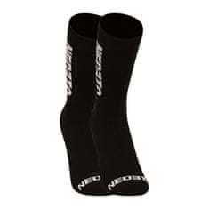 Nedeto 10PACK fekete hosszú zokni (10NDTP001-brand) - méret M