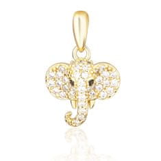 JVD Aranyos aranyozott medál Elefánt SVLP1010X61GO00