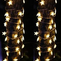 HOME & MARKER® Csillag fényfüzér, 6m, elemes - STARYGLOW