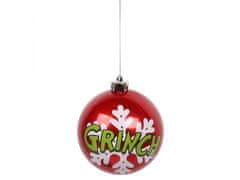 sarcia.eu The Grinch Karácsonyi dísztárgyak, műanyag karácsonyfadíszek készlet, 4 db 