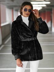 Ozonee Női flanel kabát Barber fekete XL