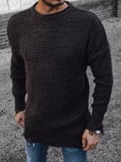 Dstreet Férfi klasszikus pulóver Toussaint sötétszürke XL