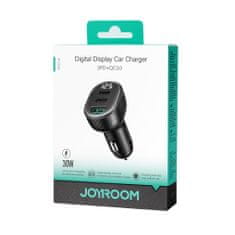 Joyroom JR-CCD04 autós töltő USB / 2x USB-C 30W, fekete