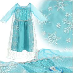 MG Frozen Elsa hercegnő jelmez 120cm, kék