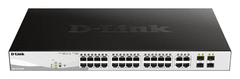 D-Link DGS-1210-28P L2/L3 Smart+ PoE switch, 24x PoE 10/100/1000 Base-T, 4x 1000Base-T /SFP, 193W
