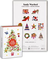 Galison Puzzle adventi naptár Andy Warhol: 12 nap karácsonyig 12x80 darab 12x80 darab