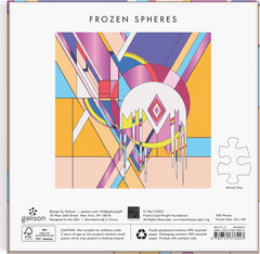 Galison Fémes négyzet alakú puzzle Frank Lloyd Wright: Lloyd Wright: Frozen Spheres 500 darab