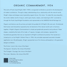 Galison Frank Lloyd Wright négyzet alakú puzzle: Wloyd Wright: Organikus geometria 500 darab