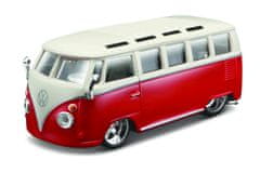 BBurago 1:32 Volkswagen Van Samba piros-fehér