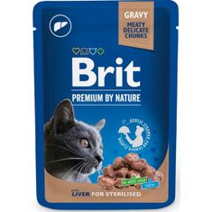 Brit prémium Cat kapszula. Máj sterilizált 100 g