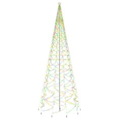 Vidaxl színes fényű karácsonyfa tüskével 3000 LED-del 300 cm 343580