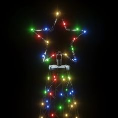 Vidaxl színes fényű karácsonyfa tüskével 3000 LED-del 300 cm 343580