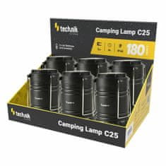 MT-C25 Camping Lantern kempinglámpa 180 lumen, COB, 6 részes kijelző