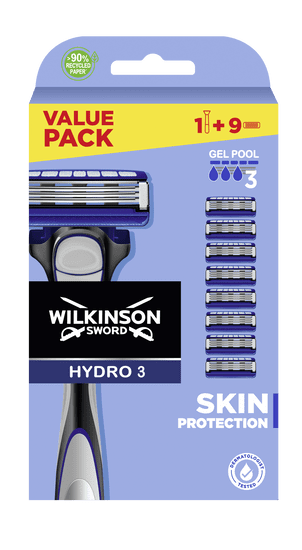 Wilkinson Sword Hydro 3 Skin Protection Value Pack 9db csere fej + borotva
