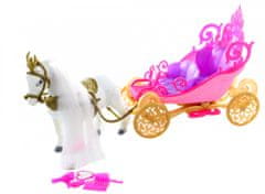 Lamps Elemes lovaskocsi lóval játékbabáknak
