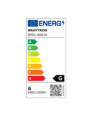 BRAYTRON BP01-60610 süllyesztett LED panel 4000K