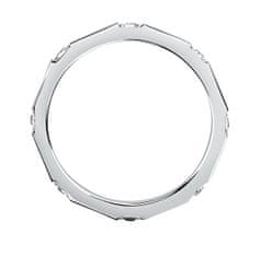 Morellato Stílusos acél gyűrű kristályokkal Szív SALS85 (Kerület 61 mm)