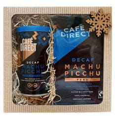 Cafédirect Koffeinmentes ajándékcsomag Machu Picchu instant kávé és koffeinmentes őrölt kávé