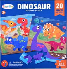 Color Day Mágneses puzzle Dinoszauruszok világa 2x20 darab