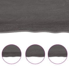 Greatstore sötétszürke kezelt tömör tölgyfa asztallap 60x40x4 cm