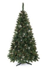 Aga Karácsonyfa Hosszútűs fenyő 180 cm Crystal arany
