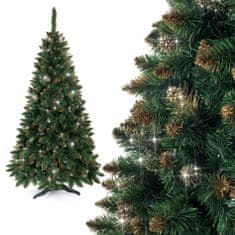 Aga Karácsonyfa Hosszútűs fenyő 150 cm Crystal arany