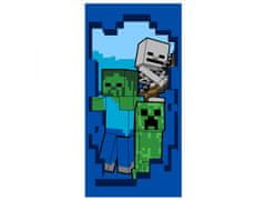 sarcia.eu Minecraft Pamut törölköző, sötétkék törölköző 70x140 cm