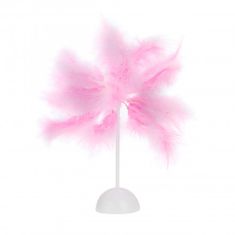 Vergionic 7122 Asztali LED lámpa tollal 40 cm rózsaszín