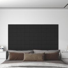 Vidaxl 12 db fekete szövet fali panel 60 x 15 cm 1,08 m² 344059